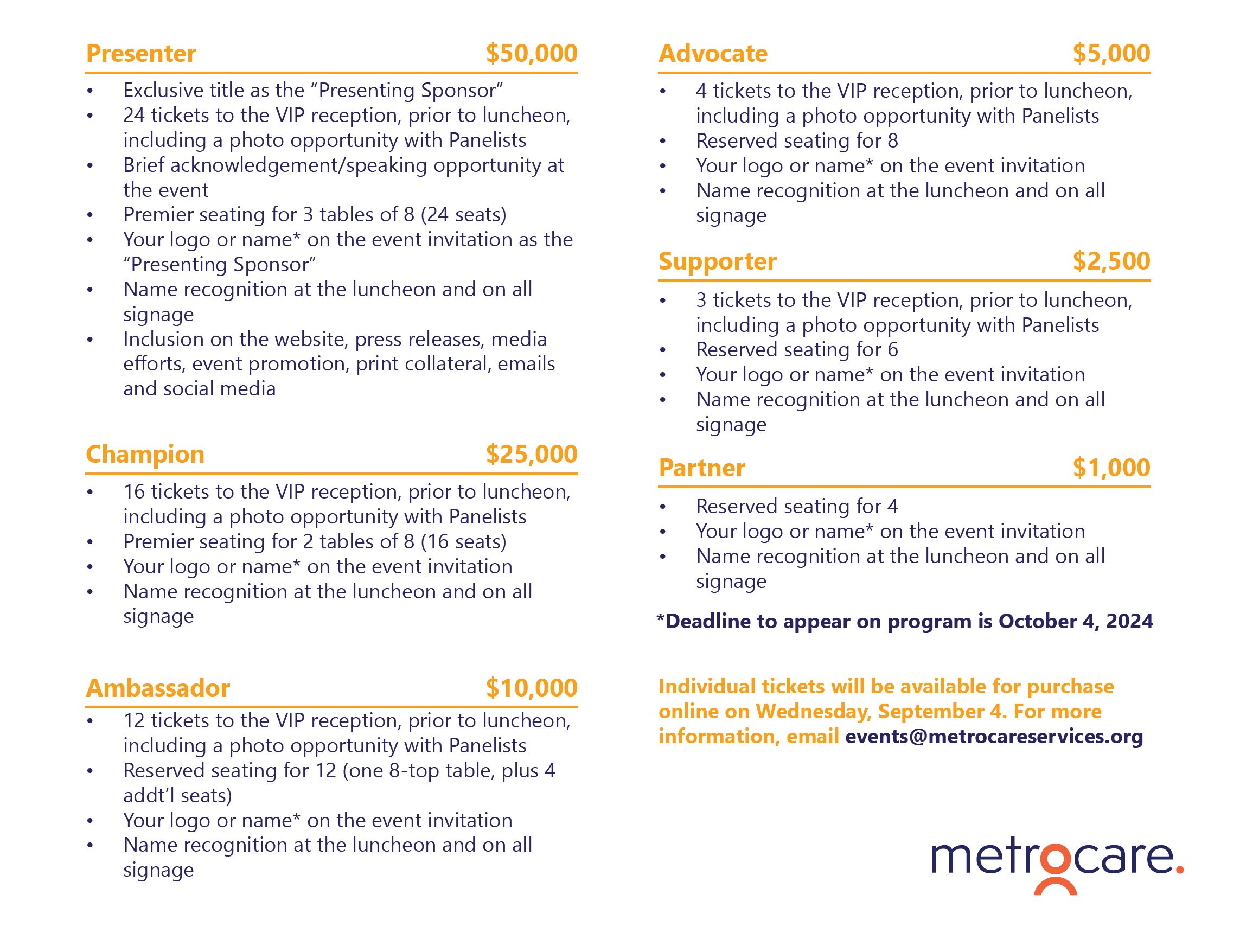 Sponsorship Levels Aug 19